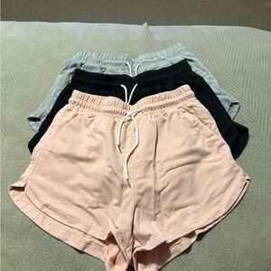 SHEIN High Waist Shorts - Pink, Black, Gray